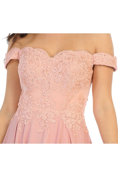 Off Shoulder Prom Dress