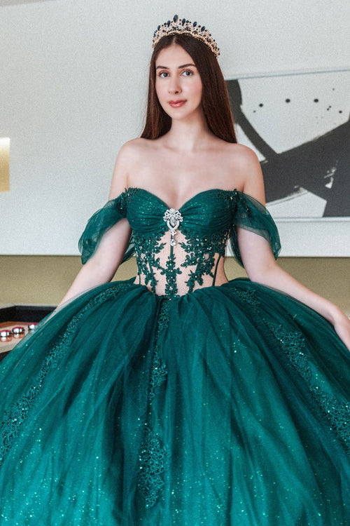 Off Shoulder Corset Ball Gown by GLS Gloria GL3502 - Quinceanera Dresses