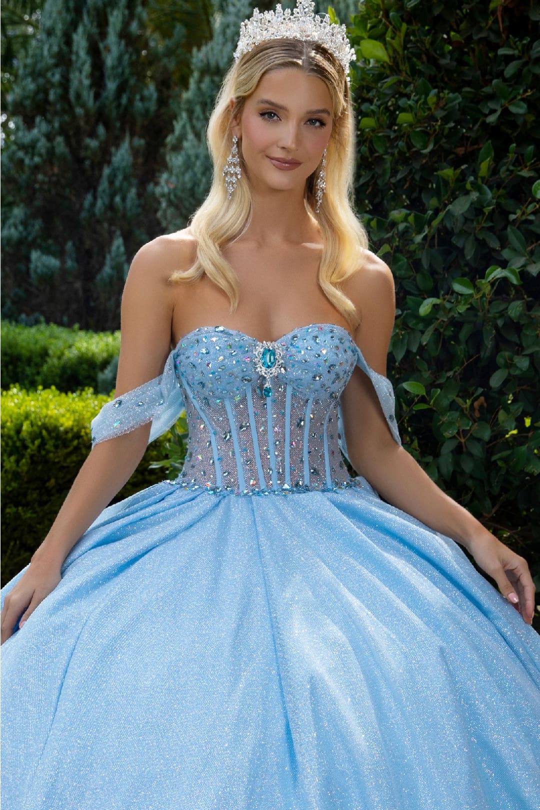 g&l blue dress GLS by Gloria GL3118 Women's Formal Evening & Wedding Guest Dress - Baby Blue