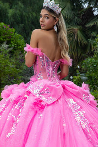 Off Shoulder Corset Ball Gown by GLS Gloria GL3547 - Quinceanera Dresses