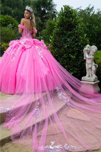 Off Shoulder Corset Ball Gown by GLS Gloria GL3547 - Quinceanera Dresses