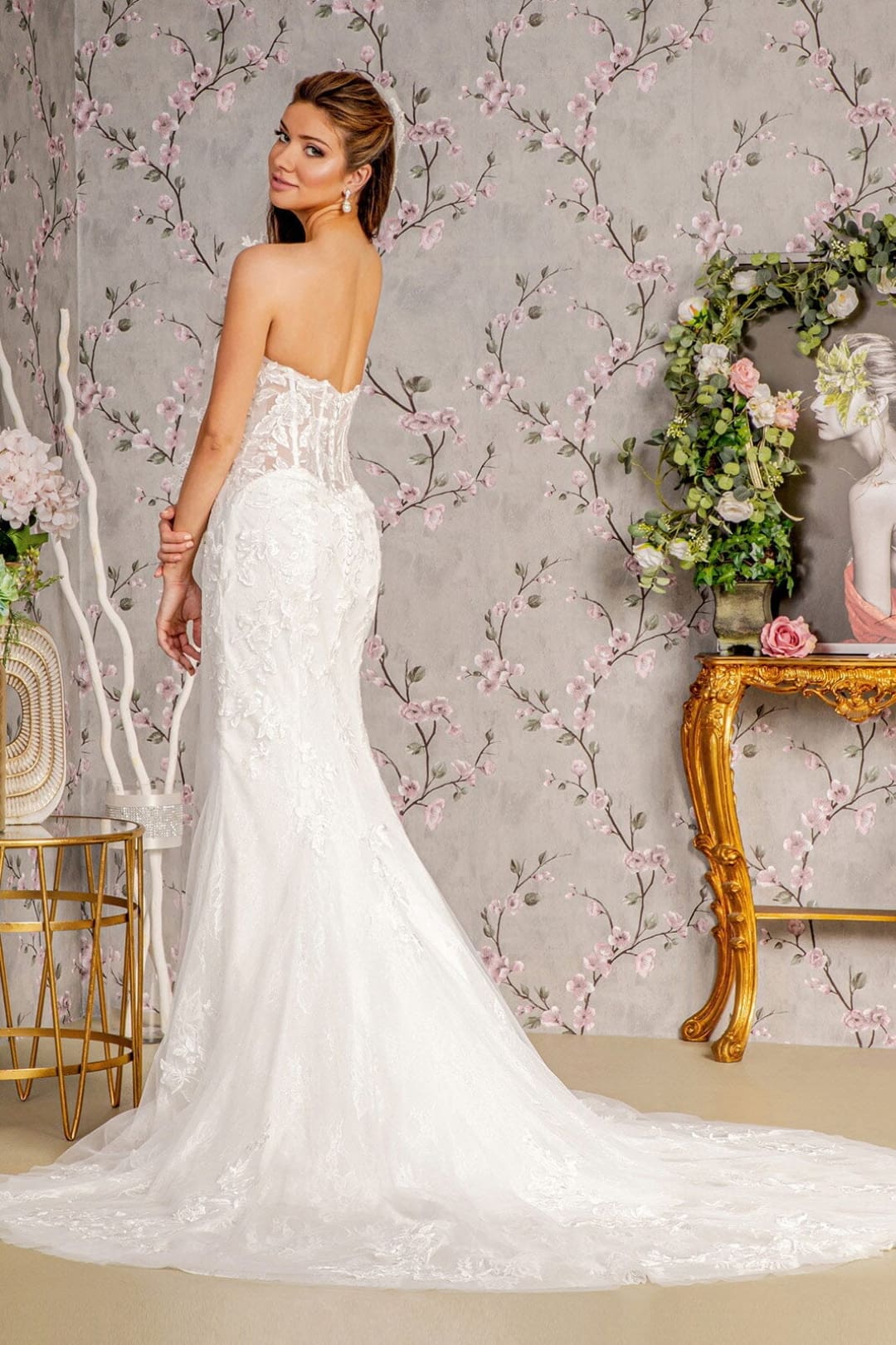 Off Shoulder Corset Bridal Mermaid Gown by GLS Gloria GL3488 - Long Formal Dresses