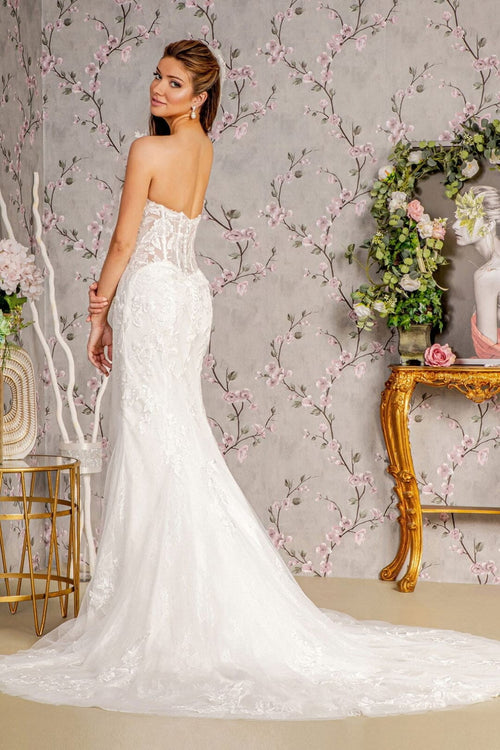 Off Shoulder Corset Bridal Mermaid Gown by GLS Gloria GL3488 - Long Formal Dresses