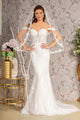 Off Shoulder Corset Bridal Mermaid Gown by GLS Gloria GL3488 - XS / White - Long Formal Dresses
