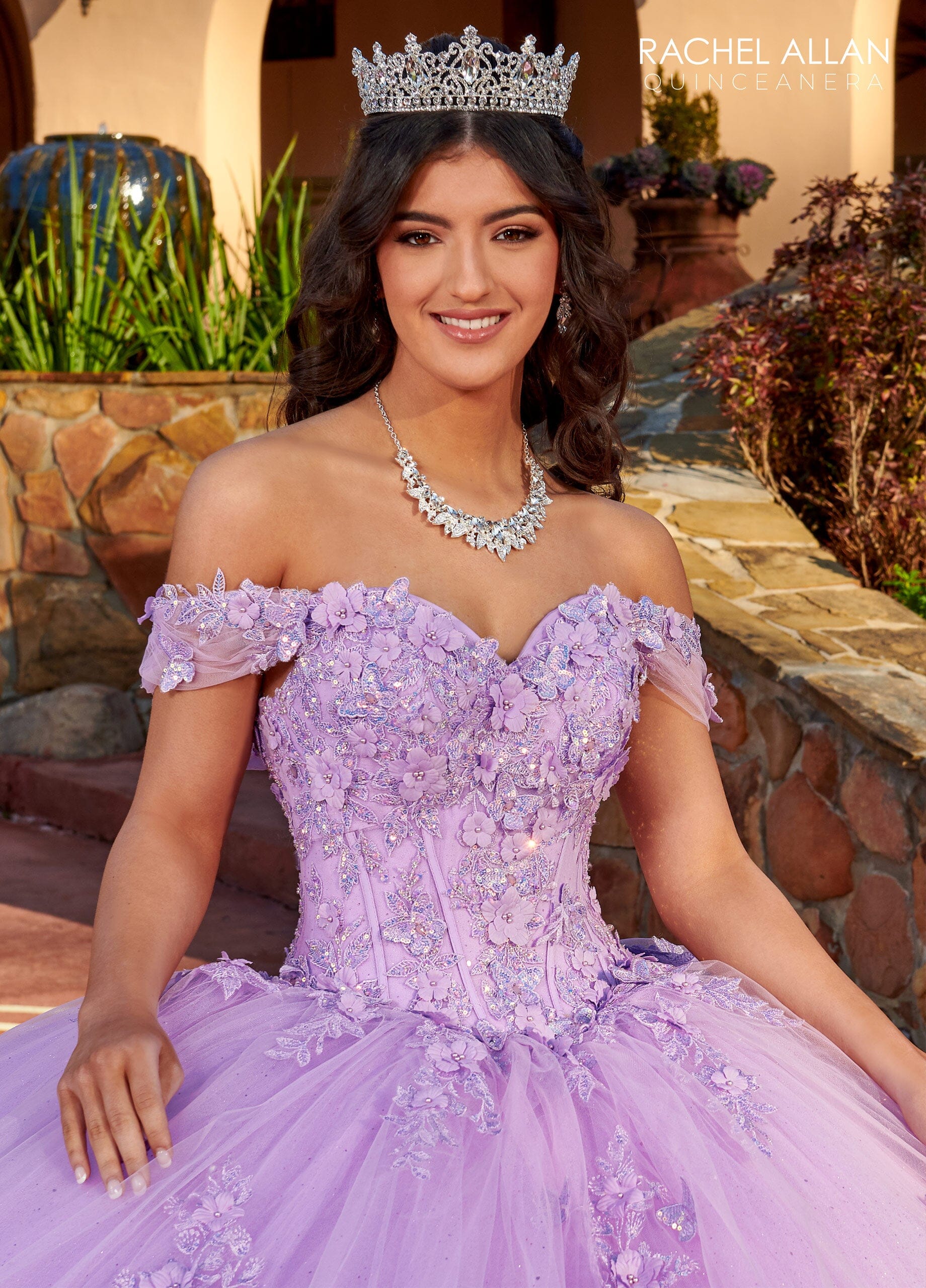 Rachel Allan RQ2179 Off Shoulder Corset Quinceanera Dress