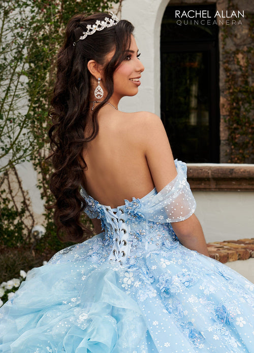 Rachel Allan RQ3122 Off Shoulder Corset Quinceanera Dress