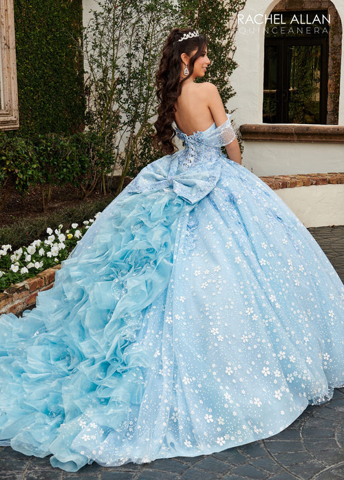 Rachel Allan RQ3122 Off Shoulder Corset Quinceanera Dress