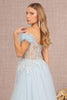 Off Shoulder Feather Slit Gown by GLS Gloria GL3135 - Long Formal Dresses