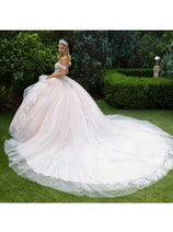 Off Shoulder Layered Ball Gown by GLS Gloria GL3596