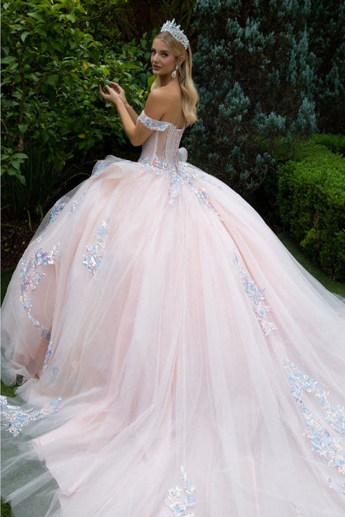 Off Shoulder Layered Ball Gown by GLS Gloria GL3596 - Quinceanera Dresses