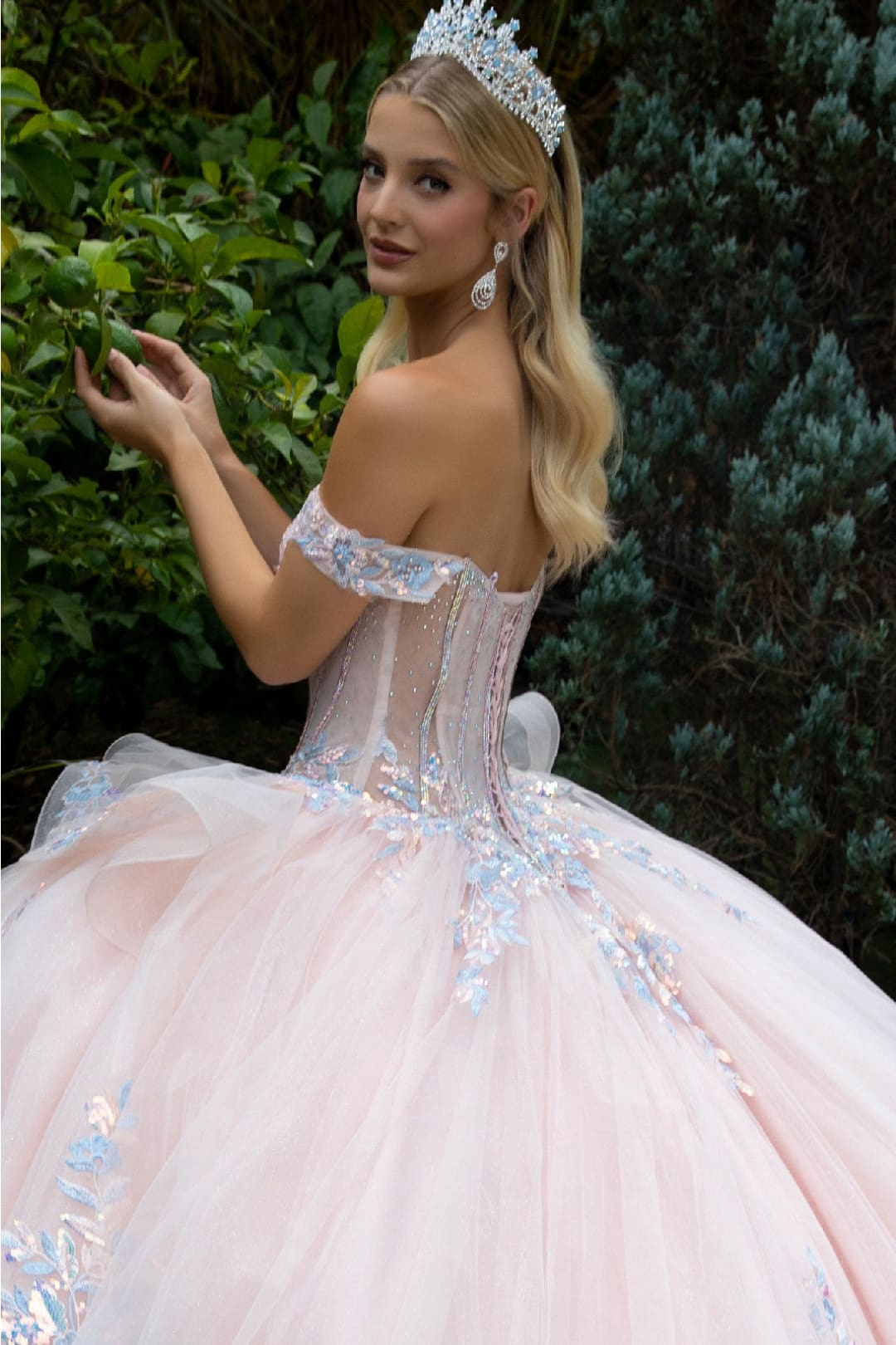 Off Shoulder Layered Ball Gown by GLS Gloria GL3596 - Quinceanera Dresses