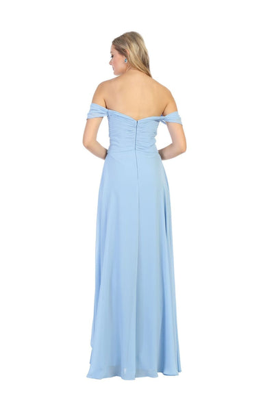 Off Shoulder Long Bridesmaid Dress