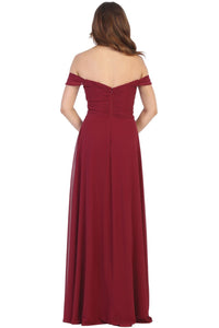 Off Shoulder Homecoming Gown