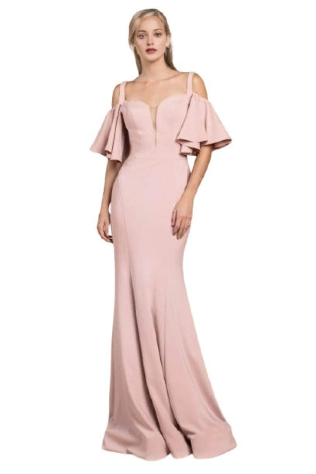 Off-Shoulder Mermaid Gown 2025 Elegant Formal Dress - Dusty Rose / 2 - Prom