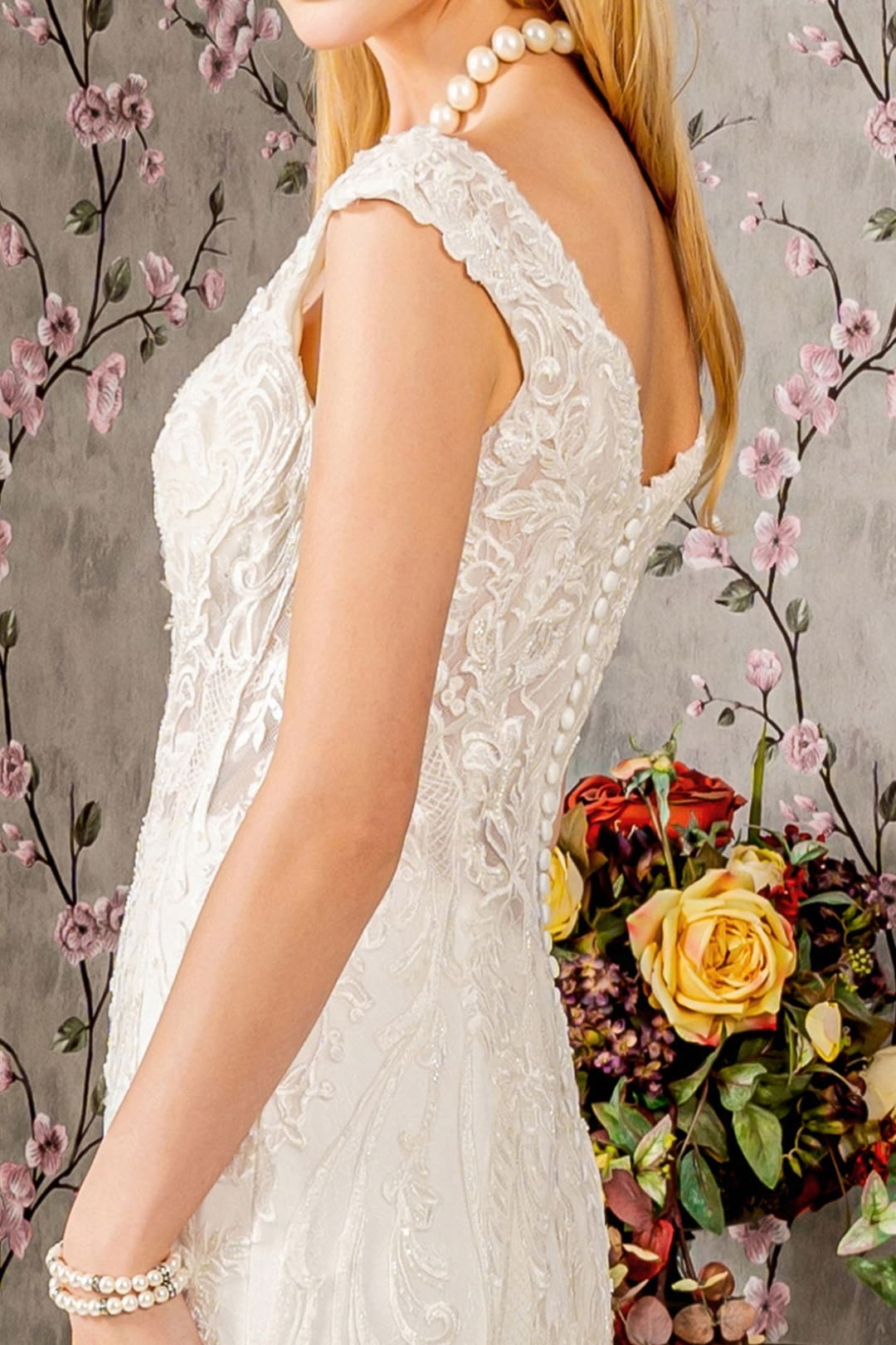 Off Shoulder Mermaid Wedding Dress by GLS Gloria GL3490 - Long Formal Dresses