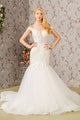 Off Shoulder Mermaid Wedding Dress by GLS Gloria GL3490 - XS / Ivory - Long Formal Dresses