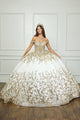 Off Shoulder Puff Sleeve Ball Gown by Bella Princess PQ1041