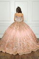Off Shoulder Puff Sleeve Ball Gown by Bella Princess PQ1041