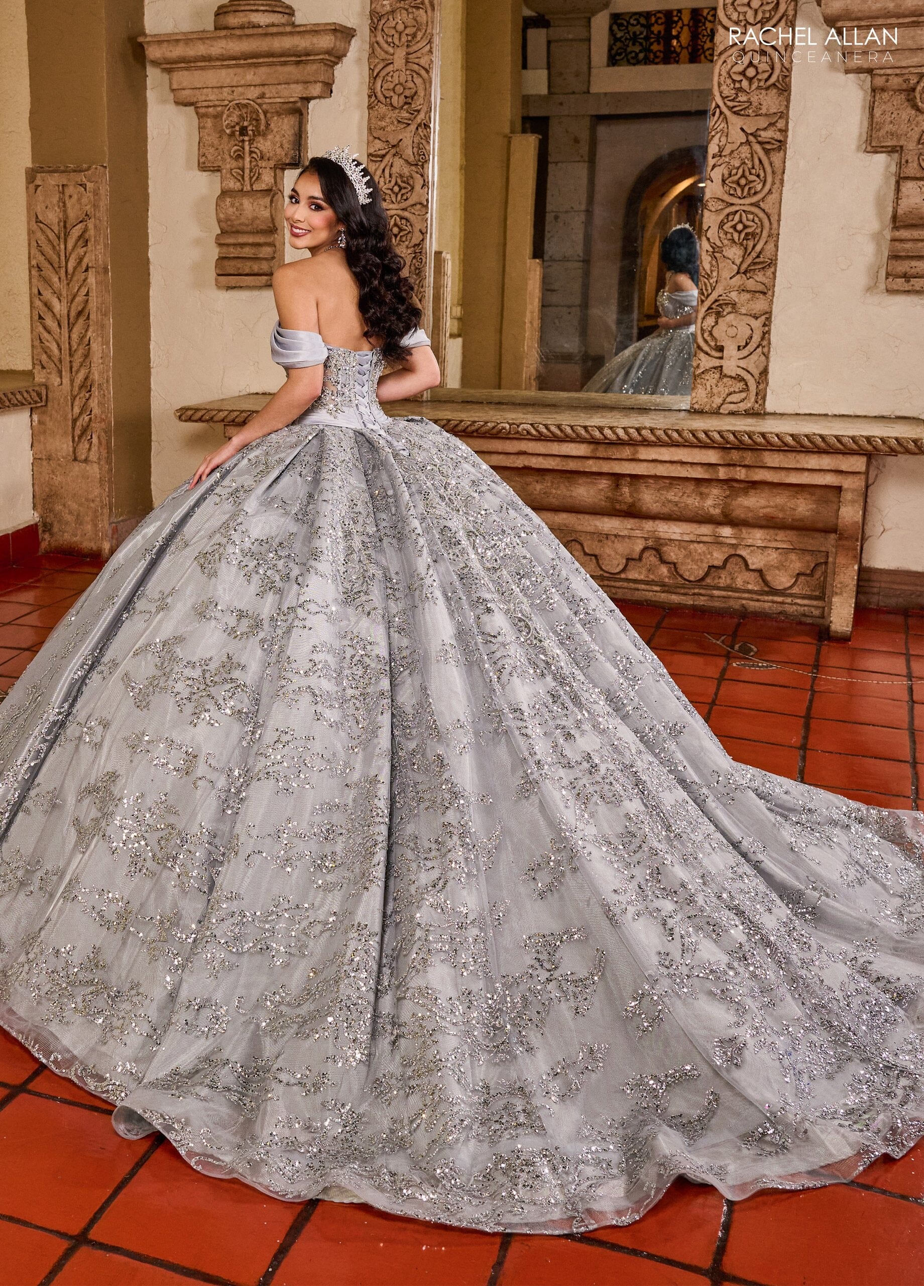 Rachel Allan RQ2194 Off Shoulder Quinceanera Dress