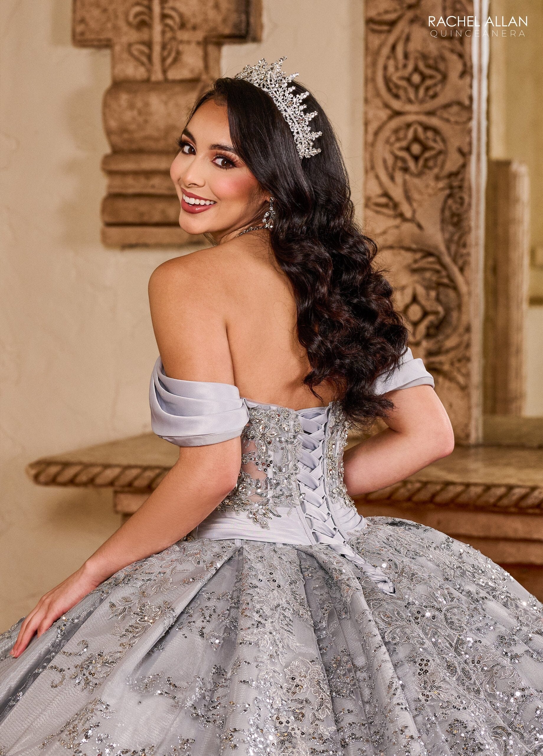 Rachel Allan RQ2194 Off Shoulder Quinceanera Dress