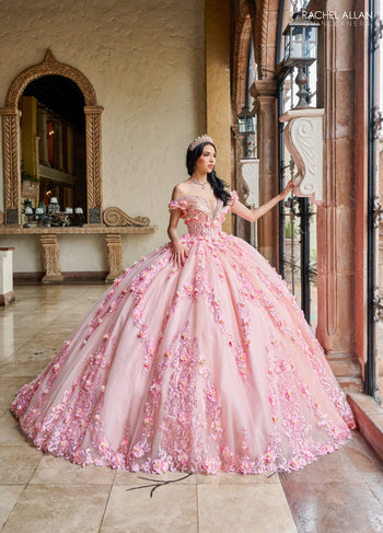 Rachel Allan RQ2204 Off Shoulder Quinceanera Dress