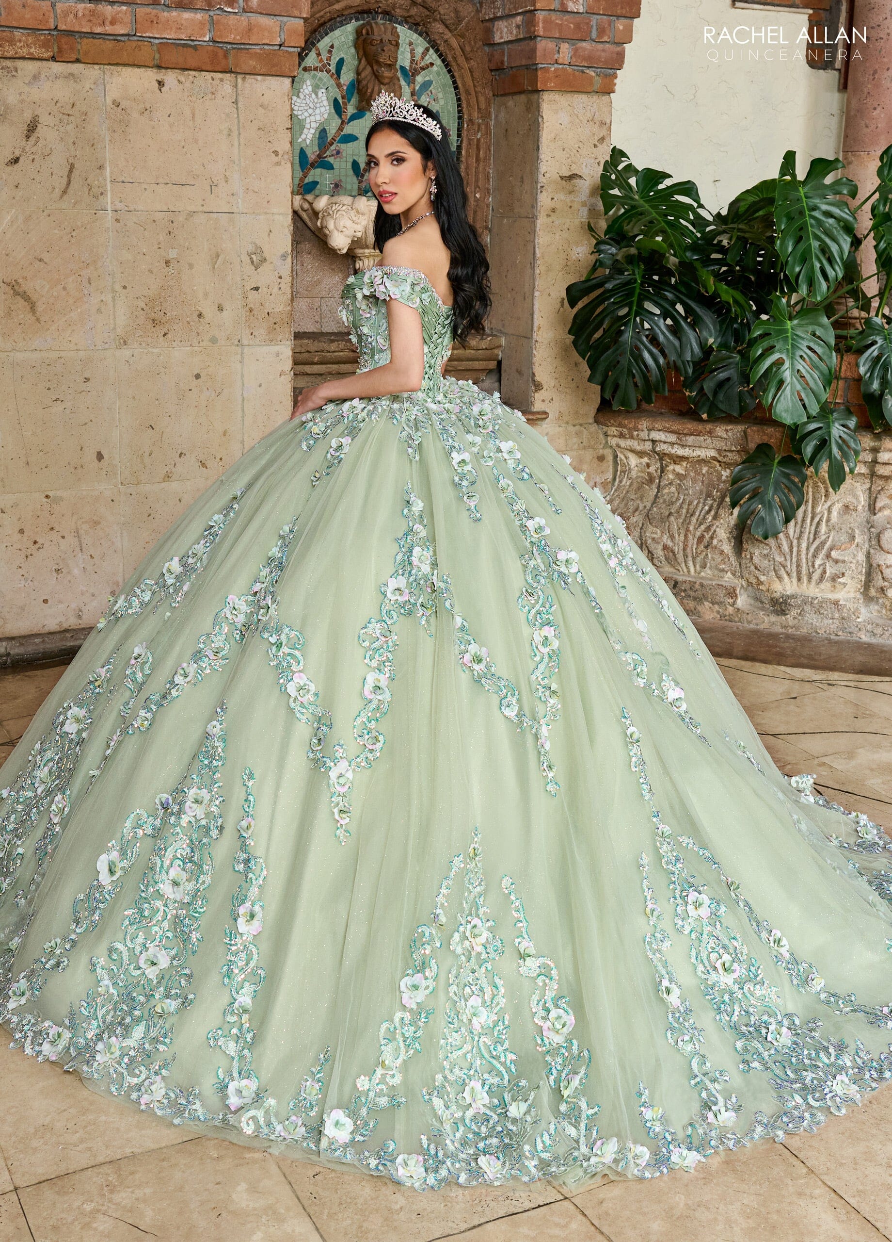 Rachel Allan RQ2204 Off Shoulder Quinceanera Dress