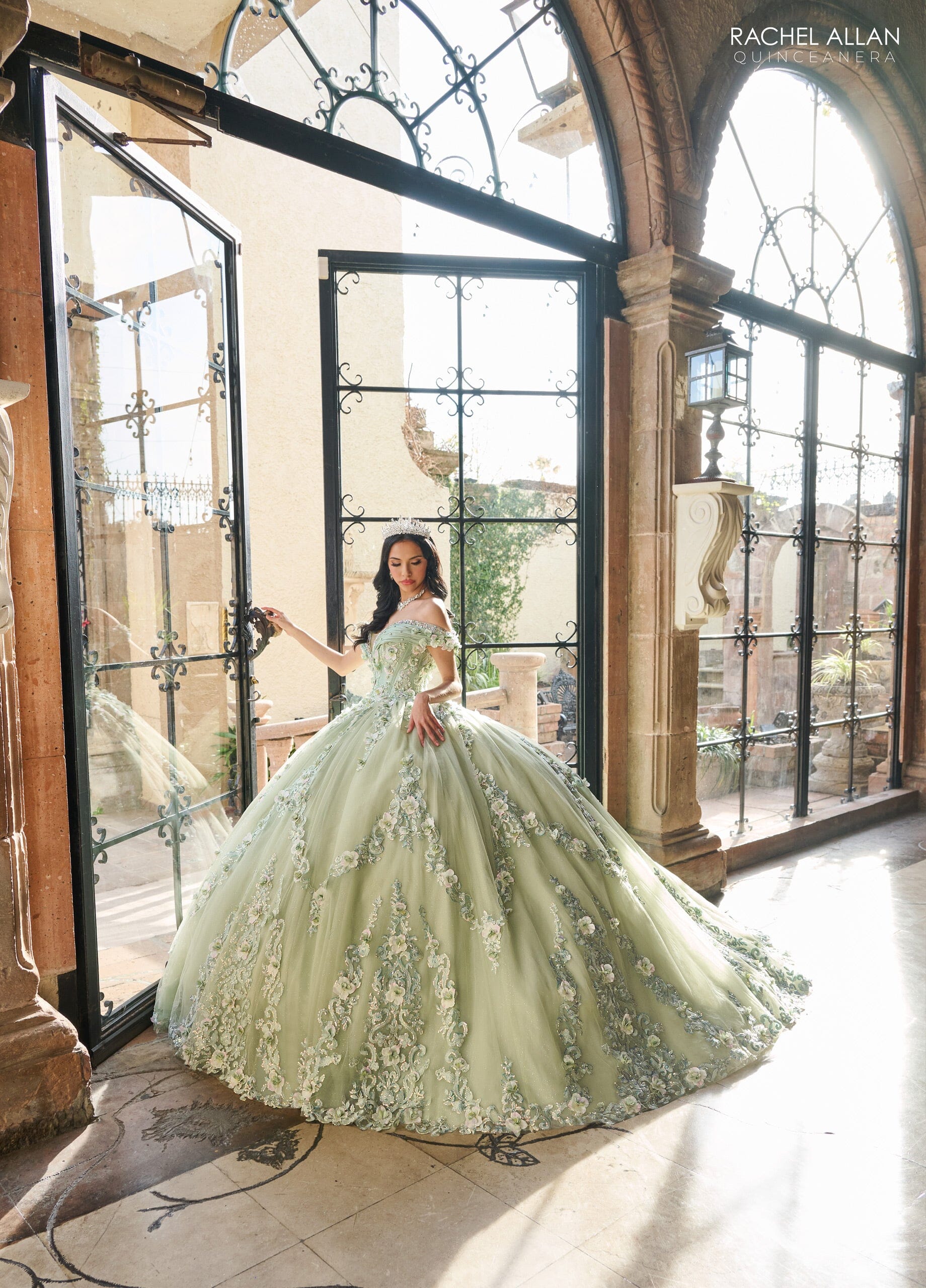 Rachel Allan RQ2204 Off Shoulder Quinceanera Dress