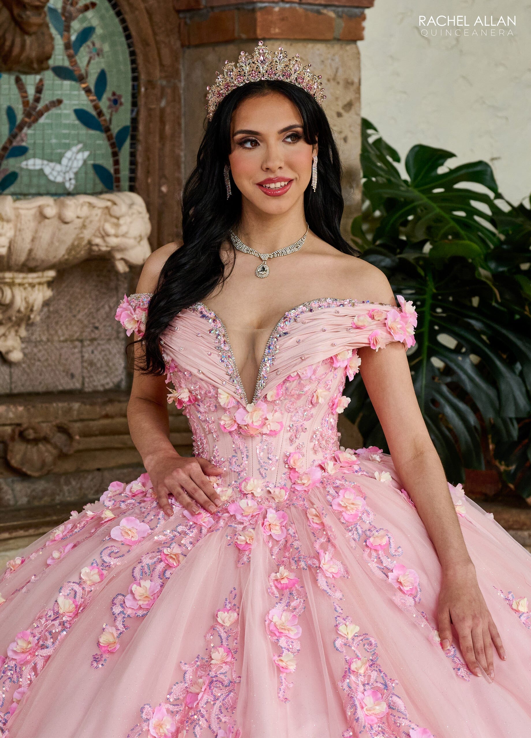 Rachel Allan RQ2204 Off Shoulder Quinceanera Dress