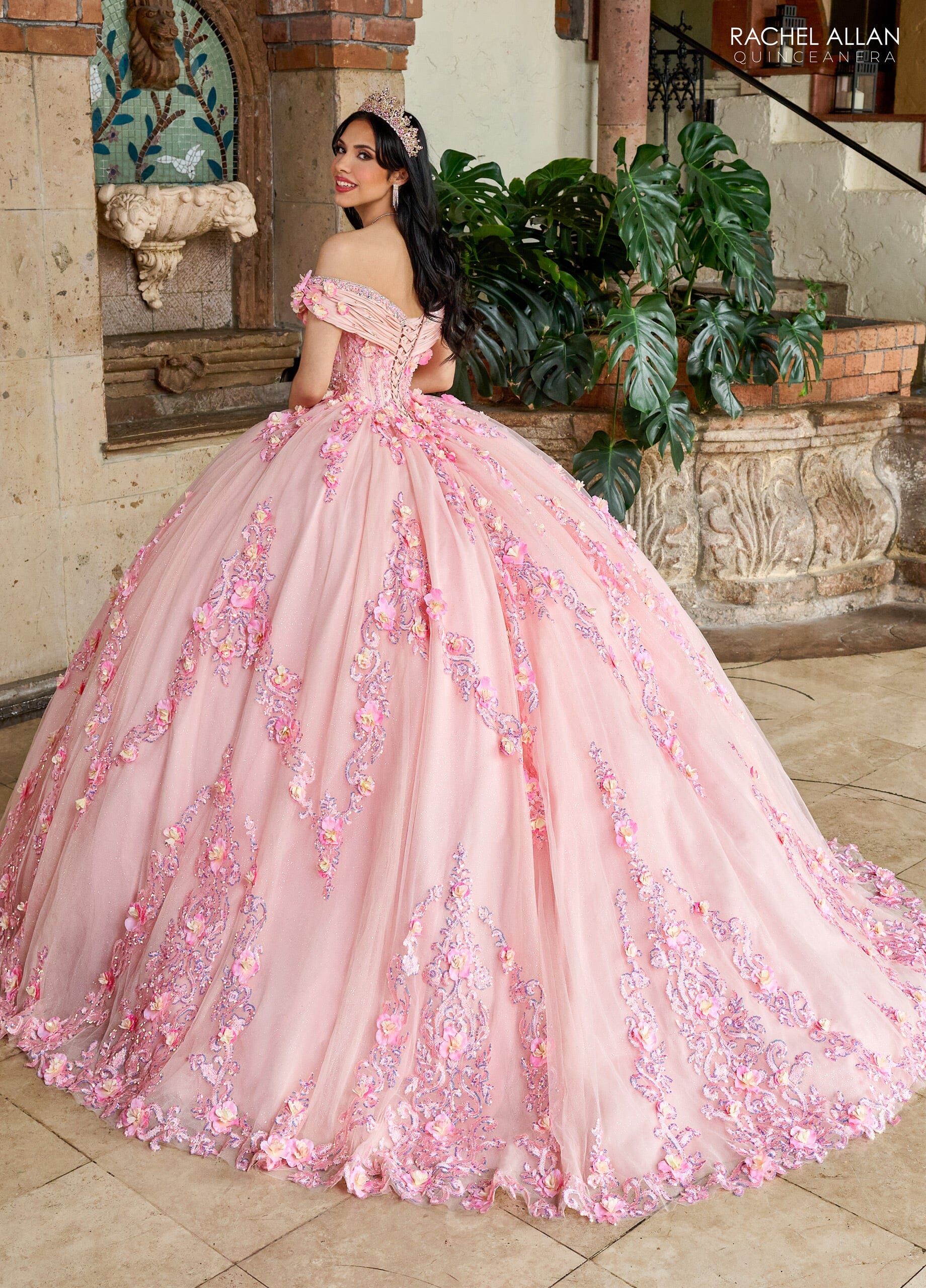 Rachel Allan RQ2204 Off Shoulder Quinceanera Dress