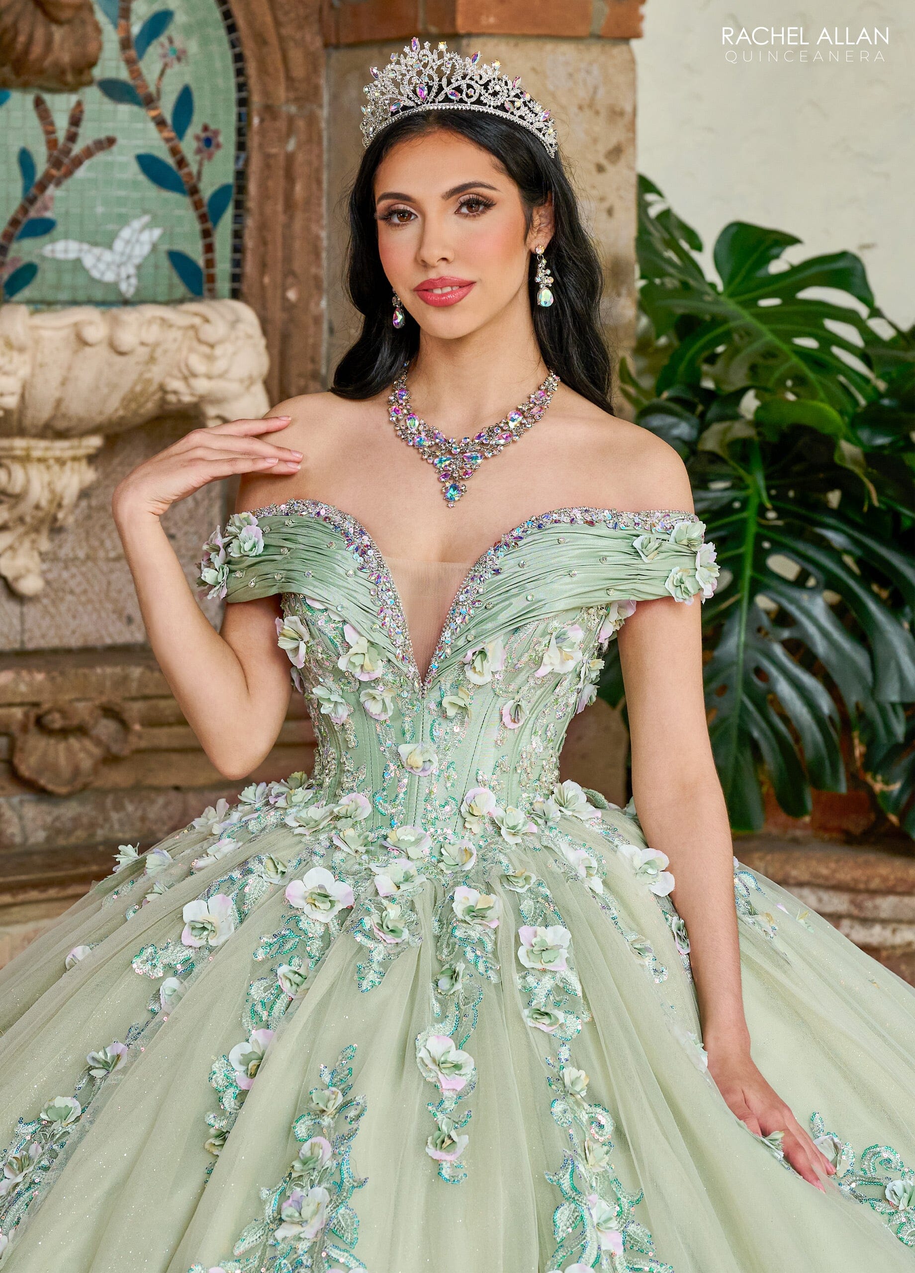 Rachel Allan RQ2204 Off Shoulder Quinceanera Dress