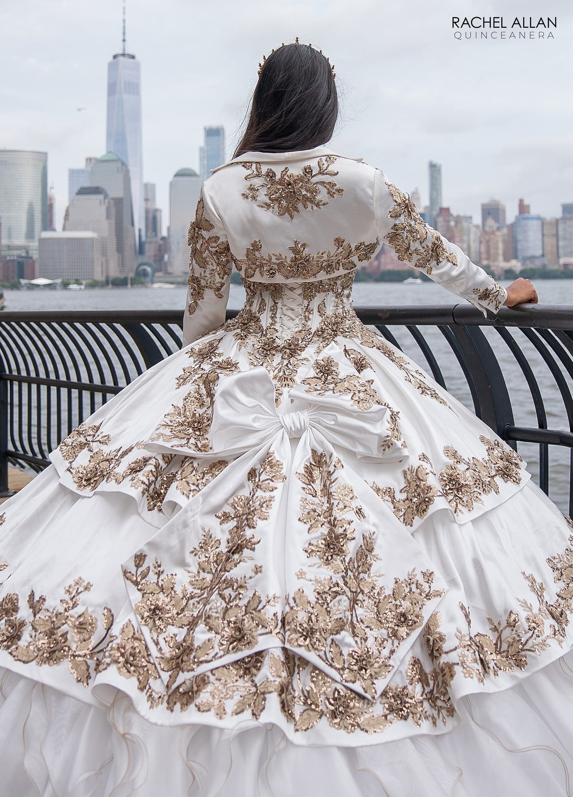 Rachel Allan RQ5001 Off Shoulder Ruffled Quinceanera Dress
