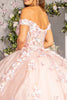 Off Shoulder Sheer Corset Ball Gown by Elizabeth K GL3182 - Quinceanera Dresses