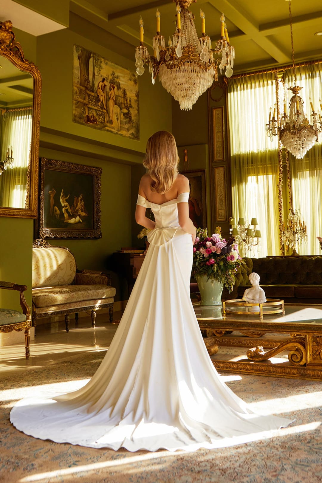 Off Shoulder Slit Bridal Gown by GLS Gloria GL3545 - Long Formal Dresses