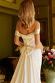 Off Shoulder Slit Bridal Gown by GLS Gloria GL3545 - XS / Ivory - Long Formal Dresses