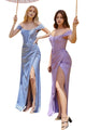 Off-Shoulder Strapless Corset Bridesmaids Gown 2025 Elegant Formal Dress - BLUE / 2 - Dress