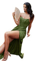 Off-Shoulder Strapless Corset Bridesmaids Gown 2025 Elegant Formal Dress - OLIVE / 2 - Dress