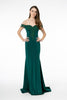 Off The Shoulder Formal Gown - LAS2958 - TEAL / XS