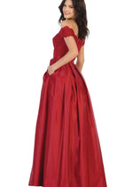 Off The Shoulder Long Ballroom Classy Dress