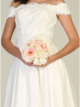 Off The Shoulder Long Ballroom Classy Dress