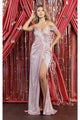 Off The Shoulder Long Dresses For Prom - MAUVE / 4