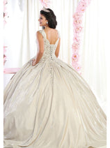 Quinceanera Dress Ball Gown Off The Shoulder Glitter & Plus Size LK178