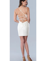Off White Christmas & Holiday Dress By Stella Couture 22769