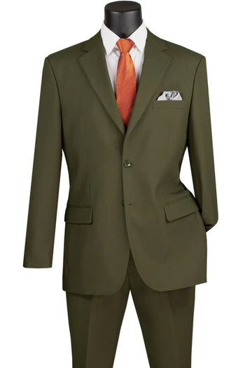 Olive Green Groomsmen Suit for Men & Boys - Perfect for Weddings + Free Tie - Green / 36Short - suits
