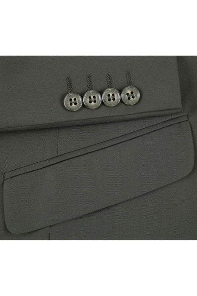 Olive Green Groomsmen Suit for Men & Boys - Perfect for Weddings + Free Tie - Suits