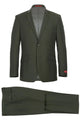 Olive Green Groomsmen Suit for Men & Boys - Perfect for Weddings + Free Tie - Suits