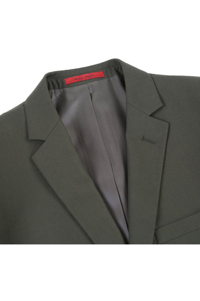 Olive Green Groomsmen Suit for Men & Boys - Perfect for Weddings + Free Tie - Suits