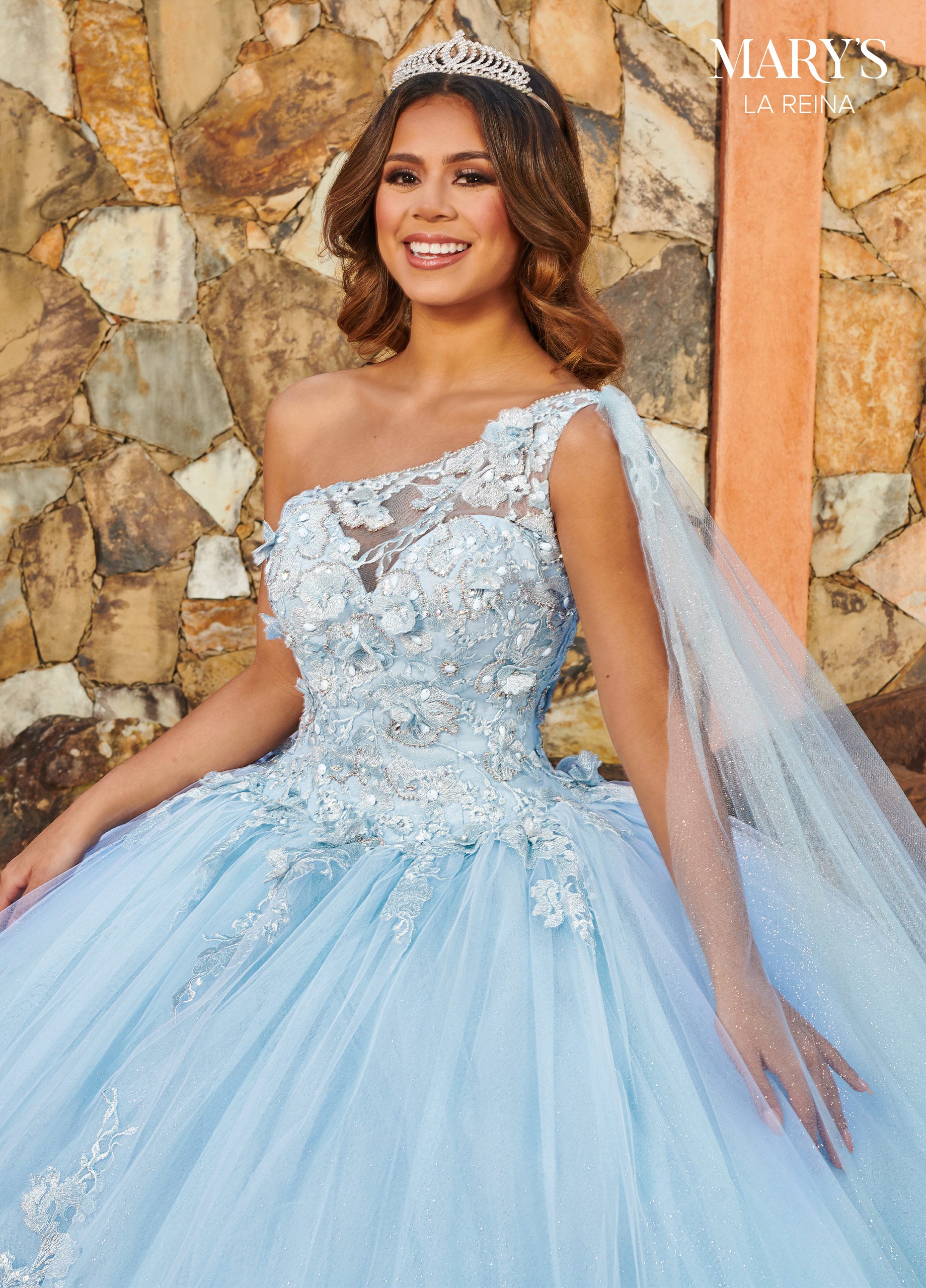 Mary's Bridal MQ2152 One Shoulder Quinceanera Dress