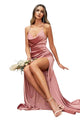 Open-Back Draped Prom Gown 2025 Elegant & Affordable Evening Dress - Rose Gold / 6 - Prom