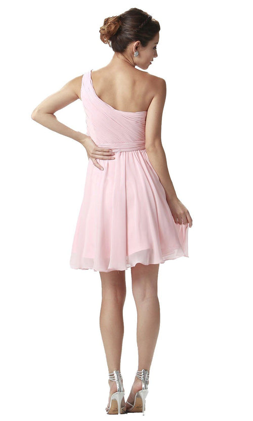 Poly USA Orange Short Cocktail Dresses
