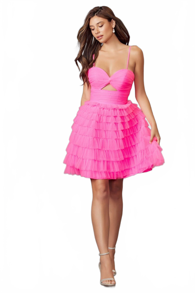 light pink kentucky derby dress Kentucky Derby Dress Race Outfit in Neon Pink by Juliet JT921H Neon Pink / 4